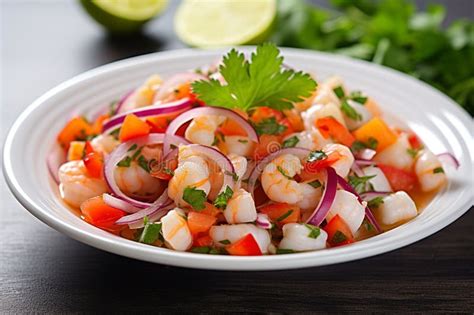  Ceviche de Camarón: Minty Freshness Meets Spicy Zest for an Explosive Culinary Adventure!